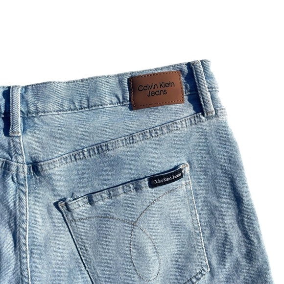 Calvin Klein mom jean shorts denim summer modest casual classic blue women’s 14 - Picture 3 of 5